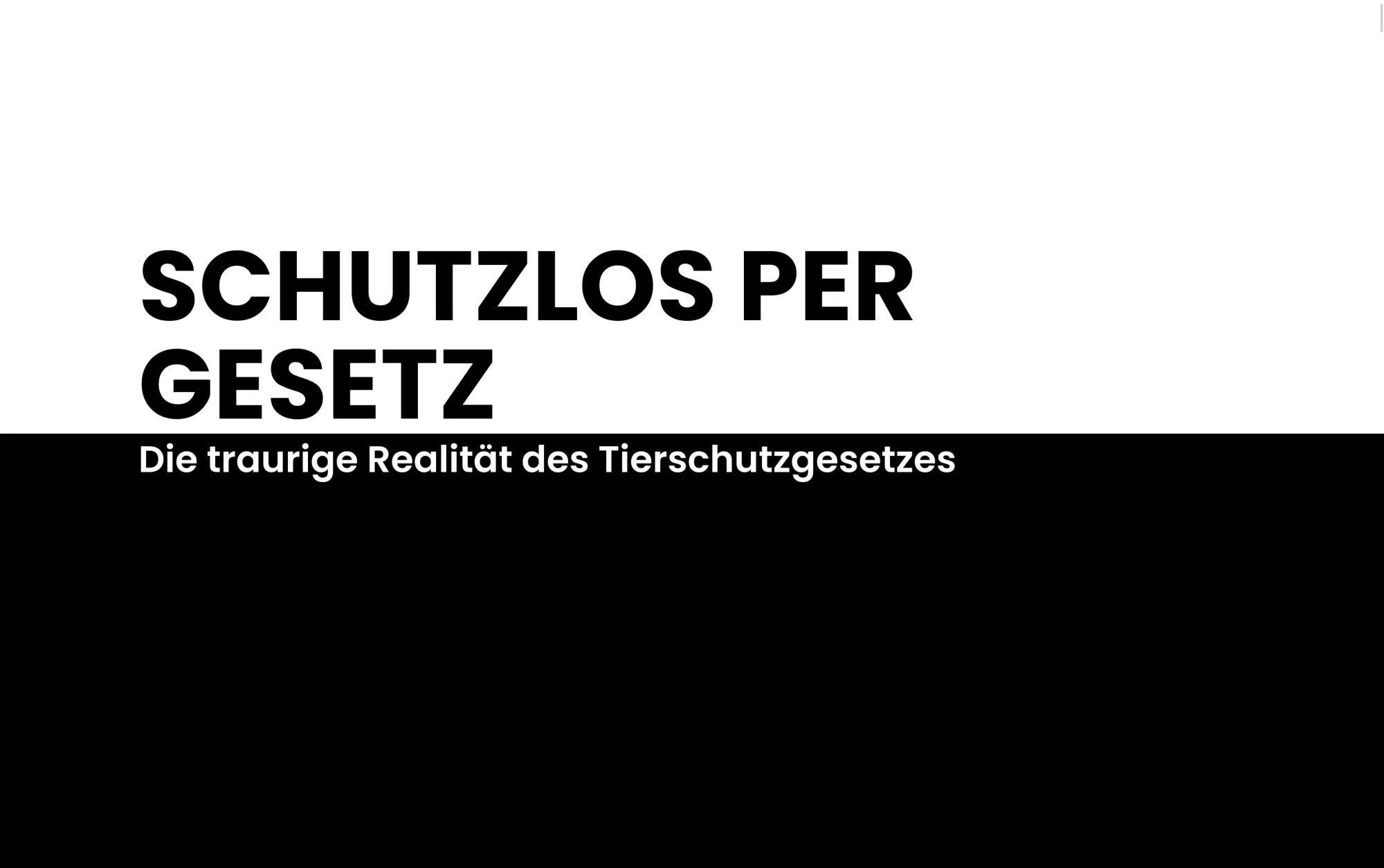 Schutzlos per Gesetz — Web design